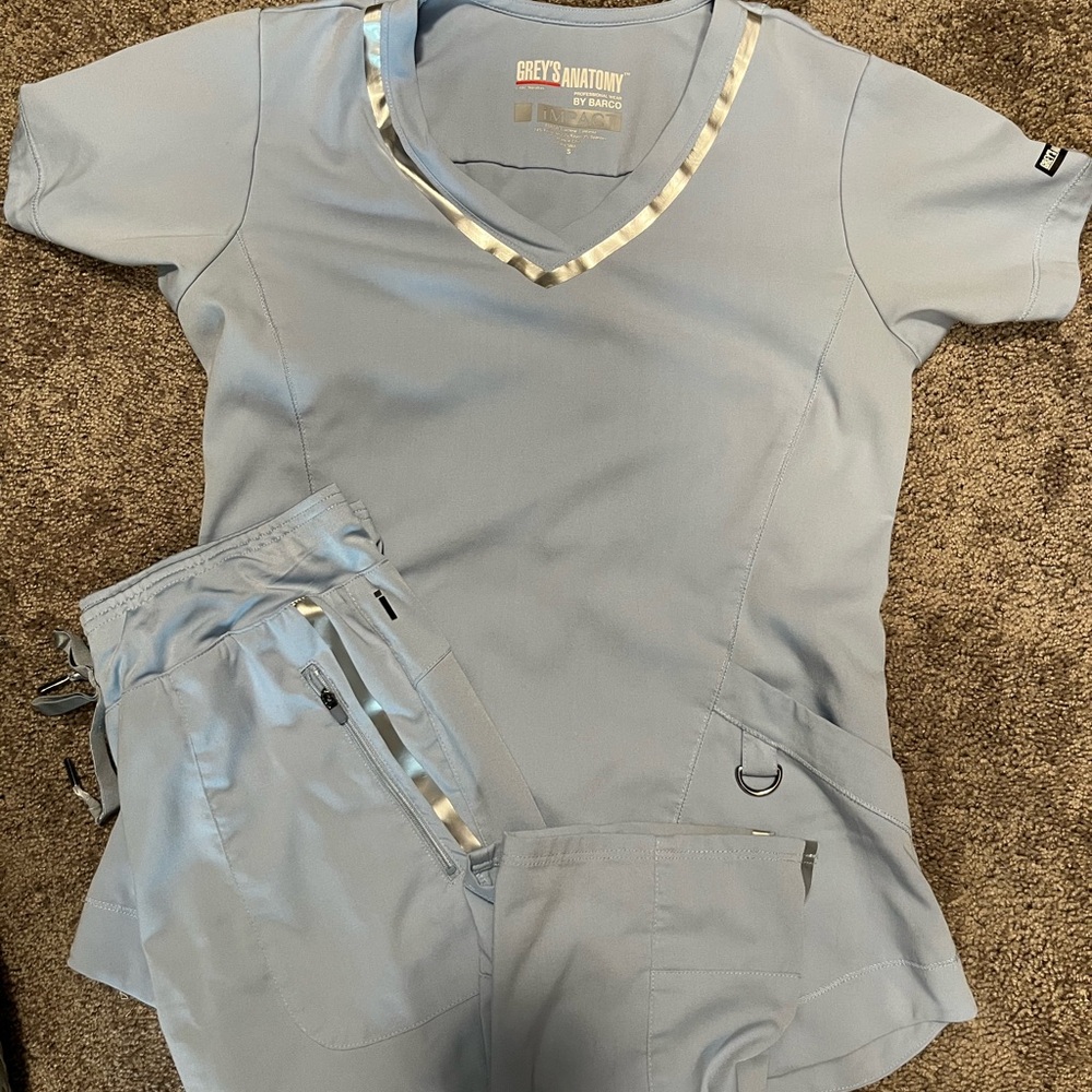 Grey's Anatomy Light Blue Scrub Set